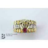 Rolex 18ct Gold and Ruby Ring