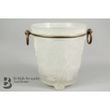 Early 20th Century Frosted Glass Ice Bucket