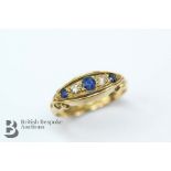 Antique 18ct Sapphire and Diamond Ring
