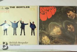 Six LP Records by The Rolling Stones and The Beatles