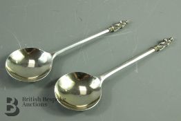 Two Victorian Silver Apostle Spoons