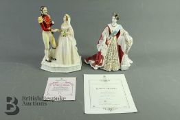 Royal Doulton Queen Victoria and Prince Albert Figurine