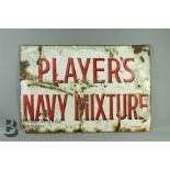 Vintage Enamel Player's Navy Mixture Sign