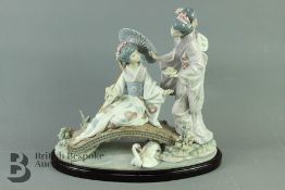 Lladro Figural Group -Springtime in Japan