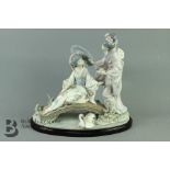 Lladro Figural Group -Springtime in Japan