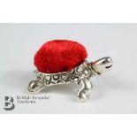 Silver Tortoise Pin Cushion