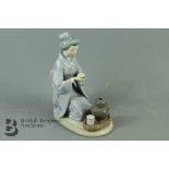 Lladro Figurine -Tea Ceremony