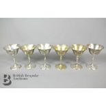 Set of Six Silver Plated Goblets