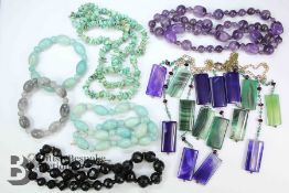 Natural Stone Beaded Necklaces