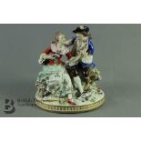 Sitzendorf Porcelain Figural Group