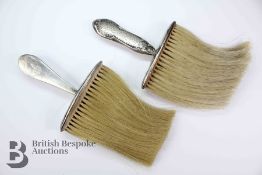 Two Silver Crumb Brushes