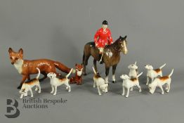 Beswick Group of Horse and Hounds