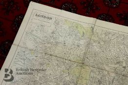 Vintage 1912 London Postage Map