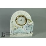 Lladro Pierrot Minstrel Mantel Clock