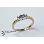 9ct Yellow Gold Diamond Ring