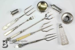 Four 19th Century Silver Plated Toasting Forks