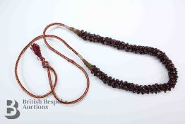 Garnet Beaded Necklace
