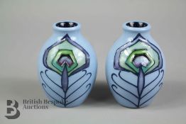 A Pair of Moorcroft Vases