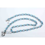 Silver and Blue Topaz Necklace