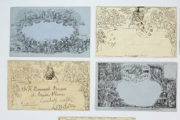 Mulready Lettersheets and Deraedemaeker Envelopes