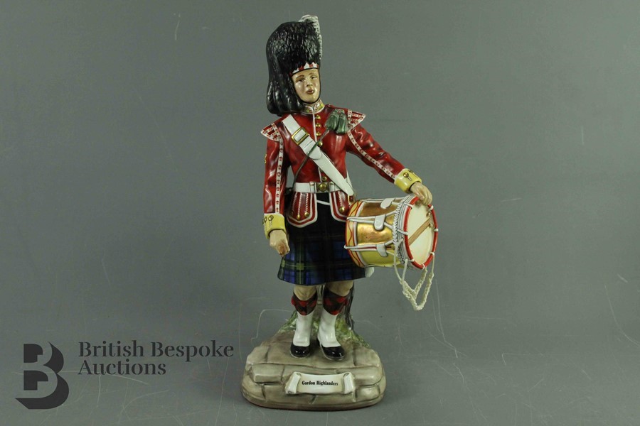 Michael Sutty - Painted Figure of a Gordon Highlander Regiment Drummer