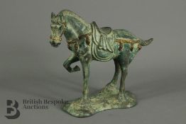 A Bronze Effect Horse