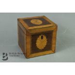 Satin and Fruitwood Tea Caddy