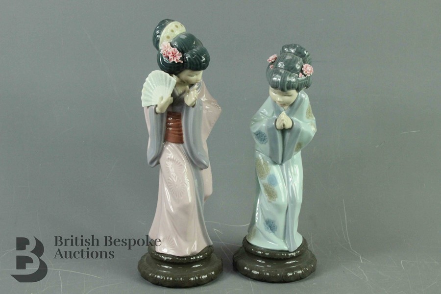 Lladro Figurines - Geisha - Image 2 of 6