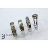 Four 9ct Gold Rings