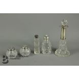 Silver and Cut-glass Vanity Bottles