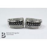 Pair of 18ct White Gold Diamond Earrings