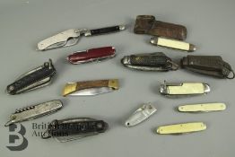 Collection of Pen Knives and Knives