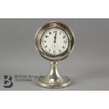 Silver Desk Clock