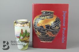 Noritake Twin Handled Vase and Book