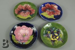 Four Moorcroft Pin Dishes