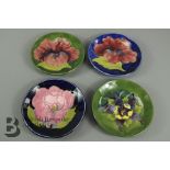 Four Moorcroft Pin Dishes