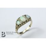 9ct Yellow Gold and Opal Ring