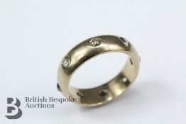 14/15ct (tested)Yellow Gold and Diamond Eternity Ring