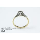 19th Century 18ct Yellow Gold Solitaire Diamond Ring