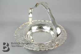 Large Silver Fruit Basket