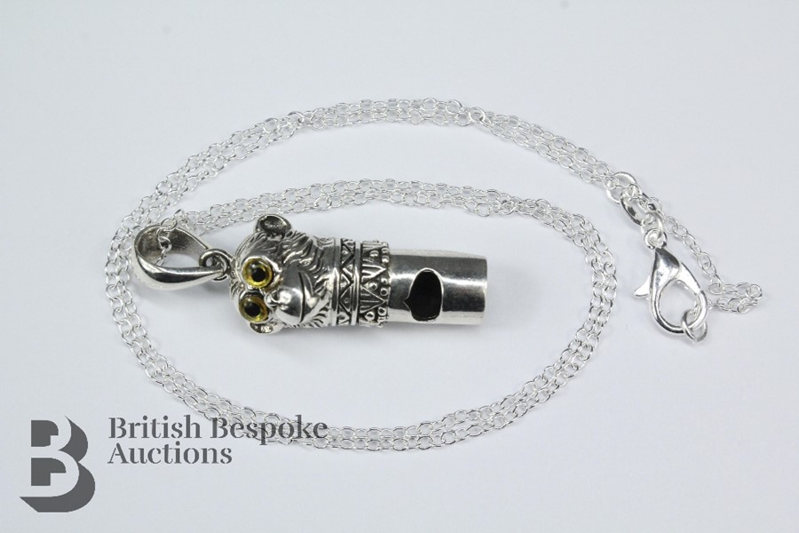 Silver Pendant Whistle