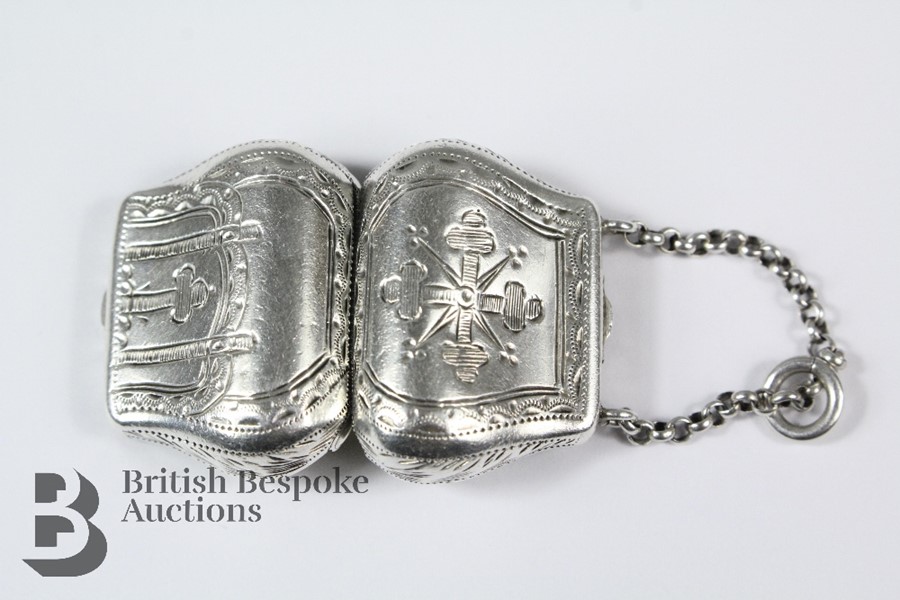 Victorian Silver Handbag Vinaigrette - Image 9 of 9