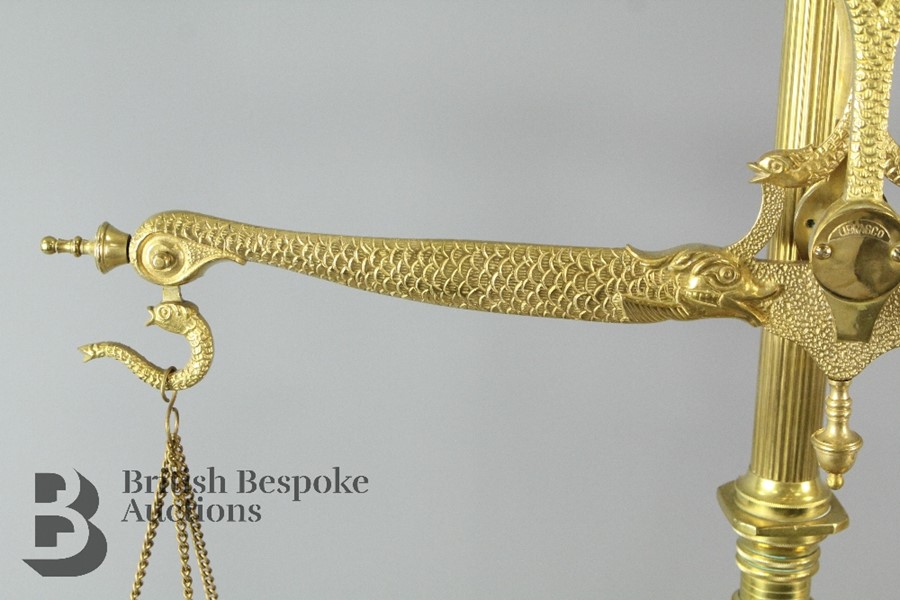 Libra Company 'Librasco' Brass Balance Scale - Image 3 of 10
