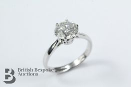 18ct White Gold Brilliant Cut Diamond Ring