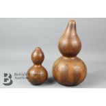 19th Century Gourd and One Other