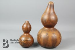 19th Century Gourd and One Other