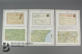 Travelling Post Offices Collection of 150+ Covers on Album Leaves