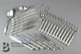 Military Silver - York and Lancaster Regiment Edward VII Flatware