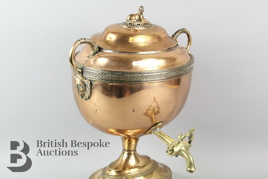 A 19th Century Copper Samovar - Image 4 of 14