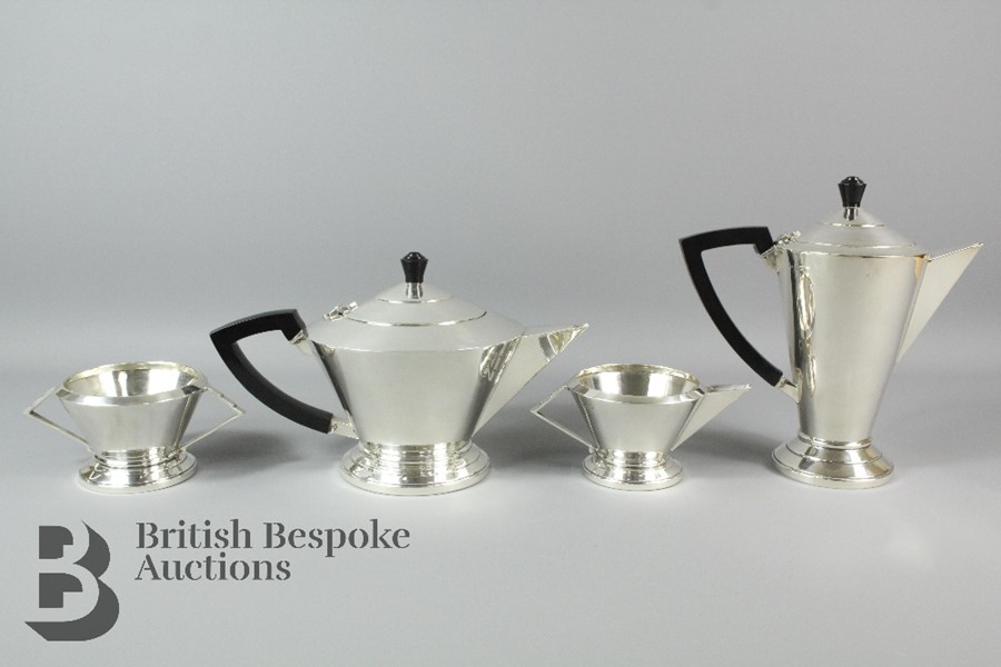 Art Deco Silver Tea Service - Image 2 of 14